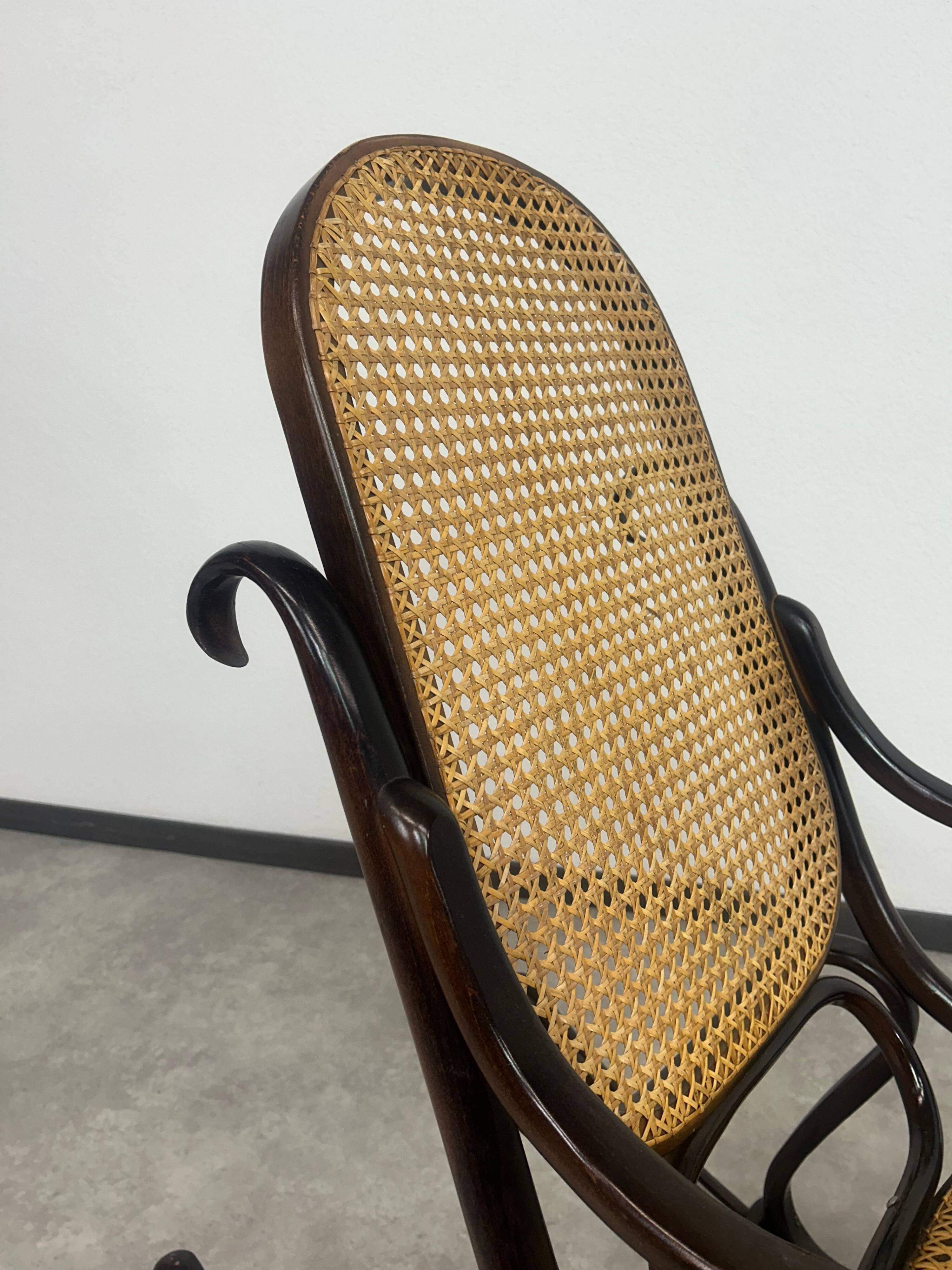 Bentwood rocking chair by Thonet
