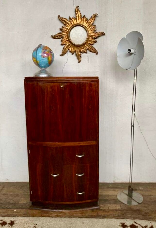 Bureau secrétaire art déco en palissandre