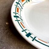 Badonviller round and hollow dish in glazed earthenware, "Quiberon" service