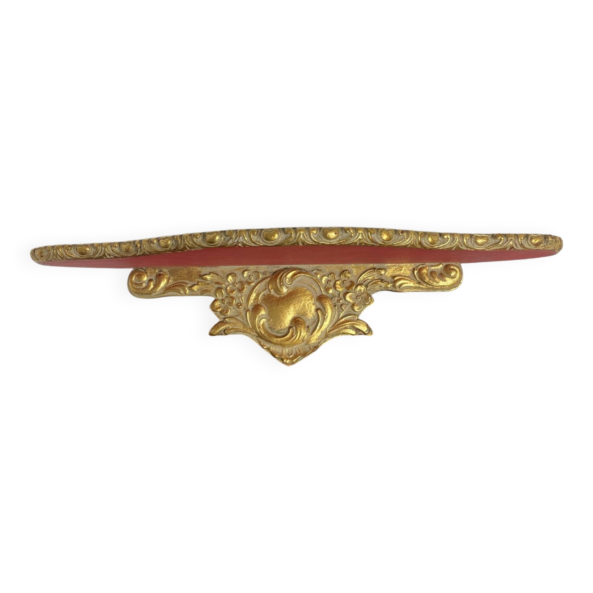 Console murale de style baroque en bois doré