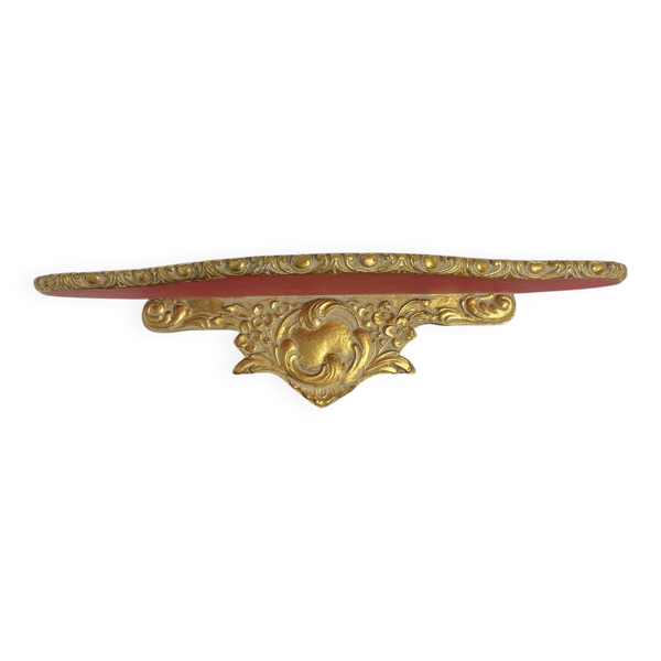 Console murale de style baroque en bois doré