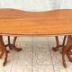Brutalist table in solid oak
