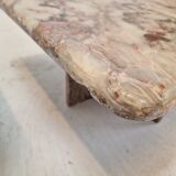 Set of 3 italian marble coffee or side tables, 1970s