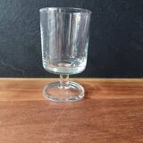 6 cavalier glasses 11 cl luminarc "sweden" model transparent vintage france