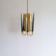 Modern mid-century brass chandelier Reflex Pierre Forssell Skultuna, Sweden