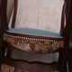 Convertible armchair with seat and back in tapestry