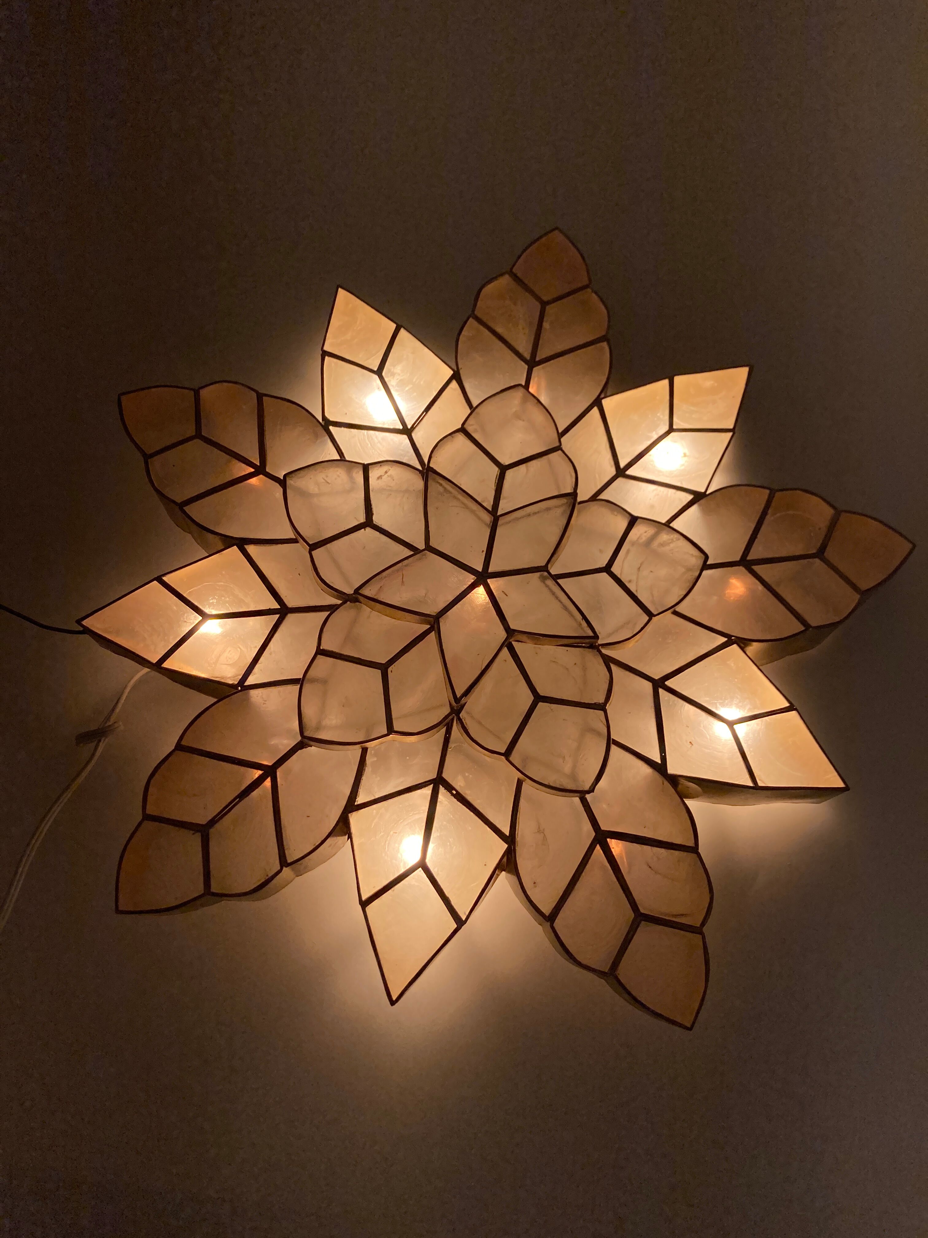 Étoile lumineuse en nacre