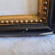 Painting signed on paper framed under glass