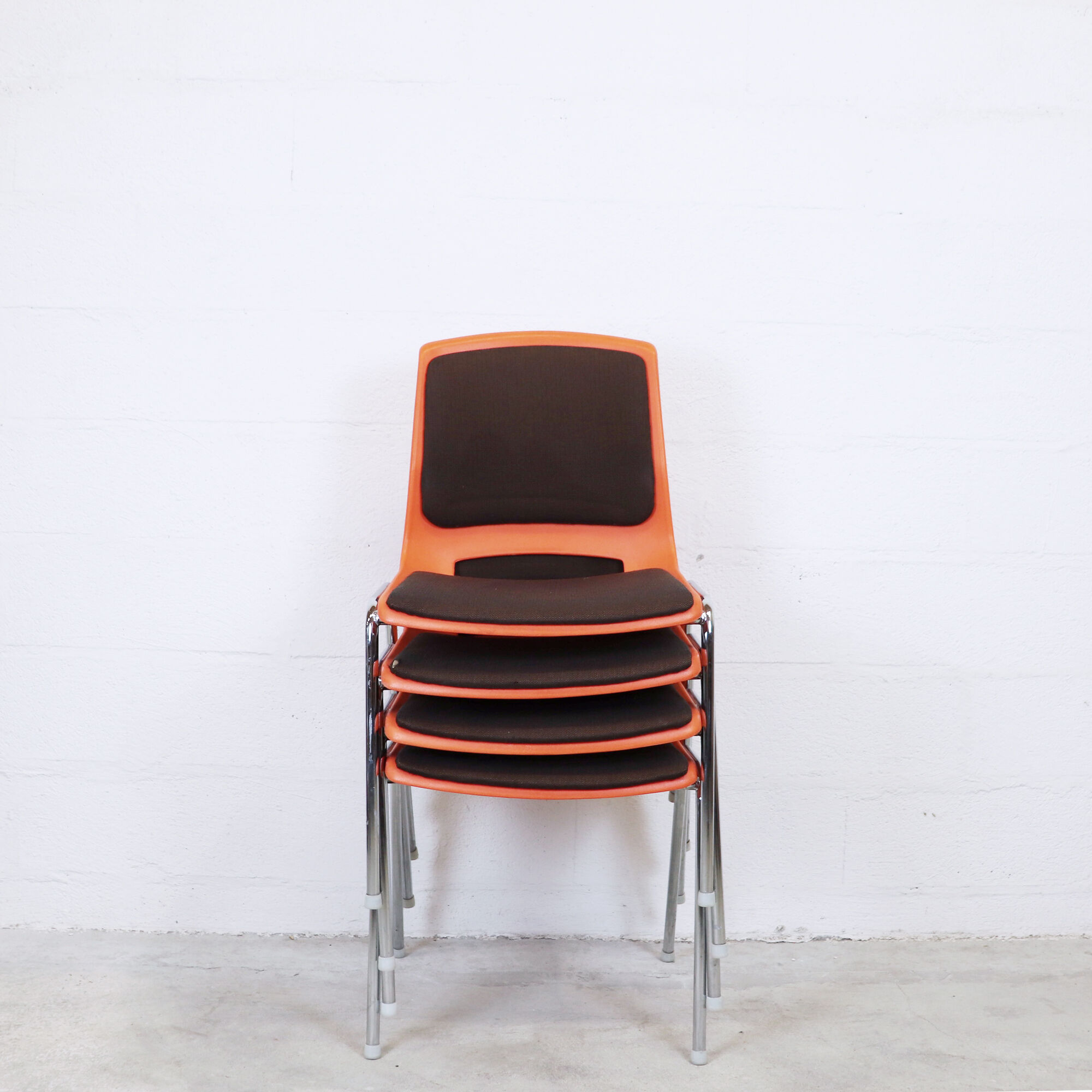 Set of 4 chairs Stål og stil, Norway, 1970