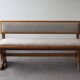 Solid oak bench from 1960.