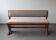 Solid oak bench from 1960.