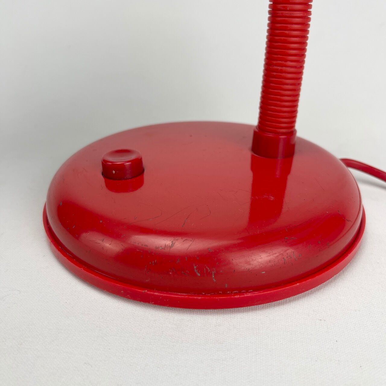 Vintage red monochrome desk lamp