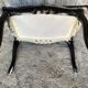 Vintage Black Carved Oak Louis XV Style Coffee Table