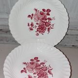 Assiettes porcelaine Lunéville