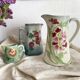 Antique pitcher in St Clément art nouveau slip
