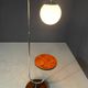 Restored Bauhaus floor lamp with integrated table by R. Slezák