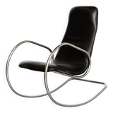 Vintage S826 Cantilever Rocking Chair in Chrome by Ulrich Böhme for Thonet