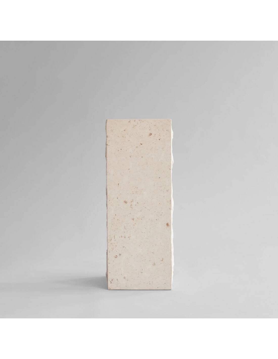 Column, limestone sheath, contemporary work.