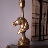 1980s horse head table lamp