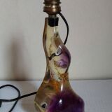 Vintage resin lamp with marine shell inclusions
