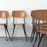 AS87 Scandinavian industrial chair, grey oak