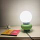 Pair of opaline glass desk lamps