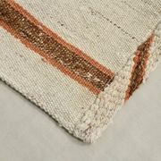 Tapis Kilim marron et beige 2x8, 71x260 cm