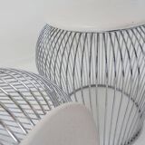 Pair of  wire stools - 1970s