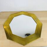 Vintage brass mirror 46 cm