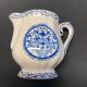 Milk or cream jug and sugar bowl with Gien earthenware lid, Rouen model 32