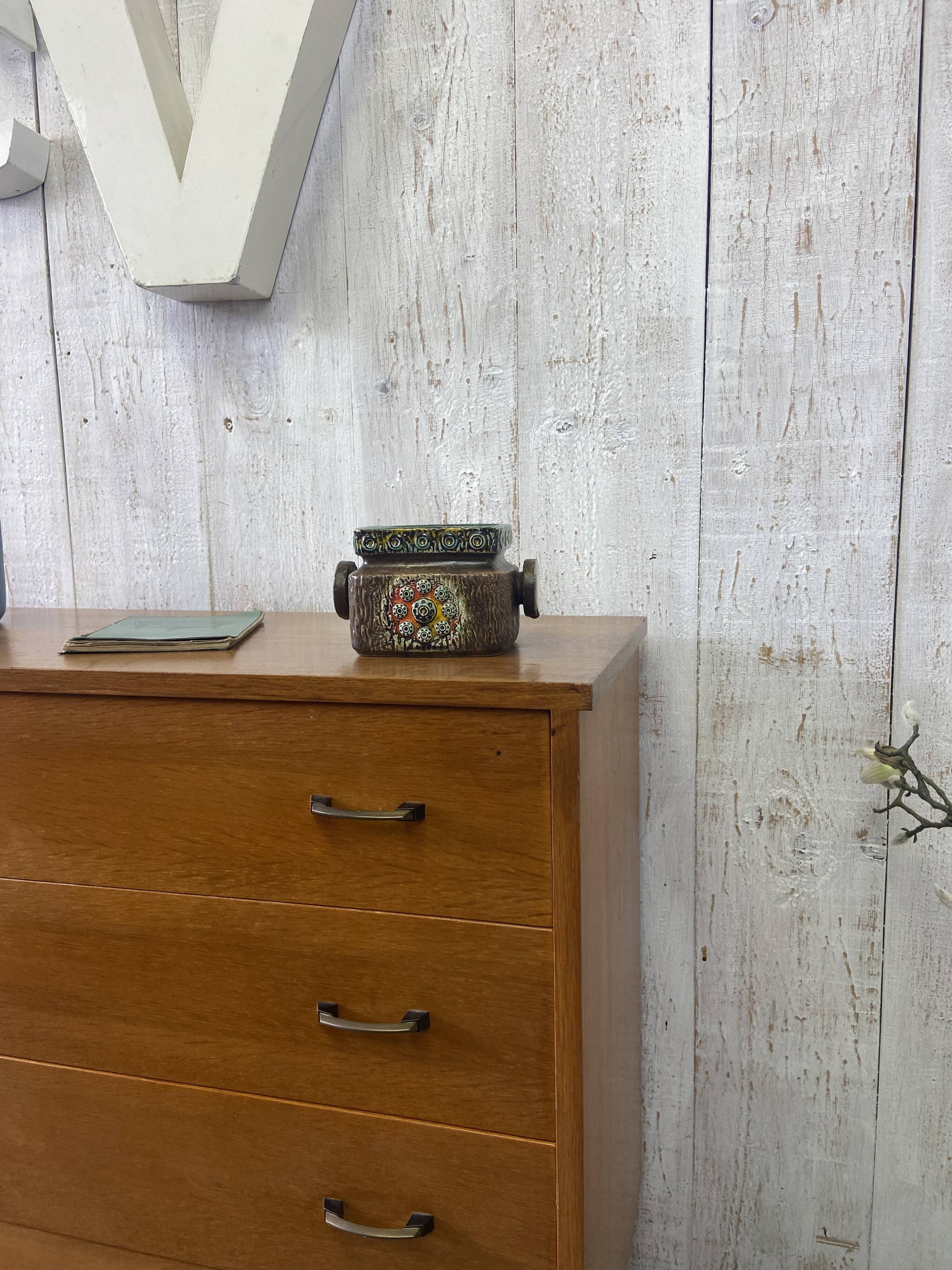 Vintage chest of drawers with conical legs