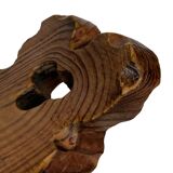 Vintage Spanish chair stool brutalist design