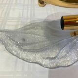 Pair of wall lamps Murano glass sheet