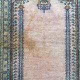 Antique Turkish Silk Rug 128x79cm Tribal Boho vintage old