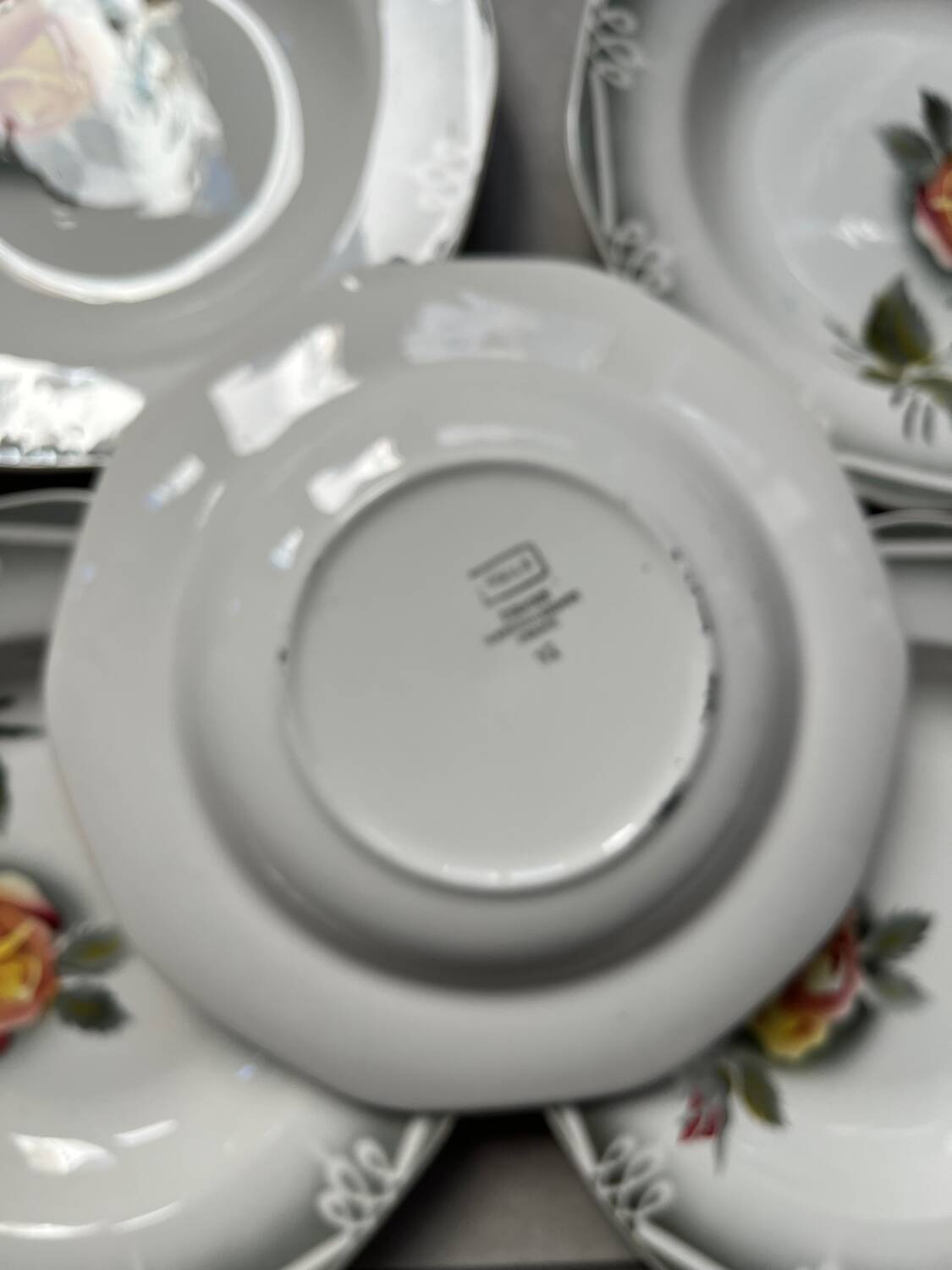 Set 5 assiettes « Odile »  Digoin Sarreguemines 
