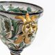 Vase à deux anses de la manufacture « Maiolica Artistica Pesarese » (MAP), années 1920, Italie