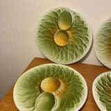 Vintage artichoke plates in majolica