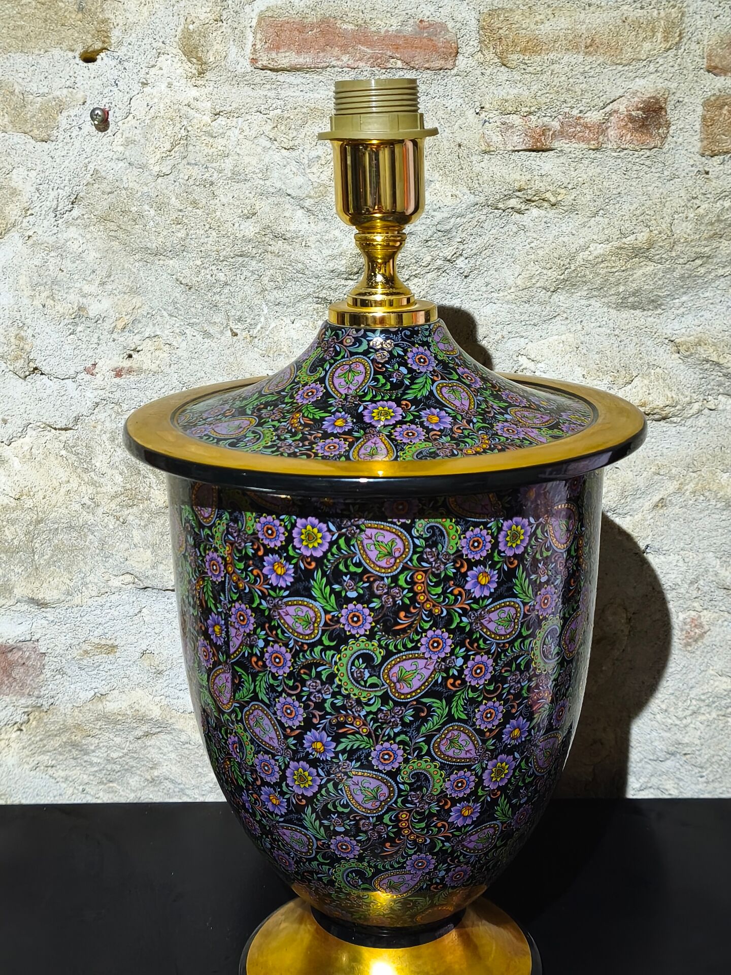 Lampe en porcelaine d'Italie