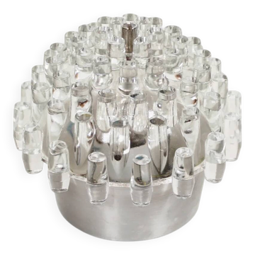 French 1970s 'Sputnik' glass wall lamp