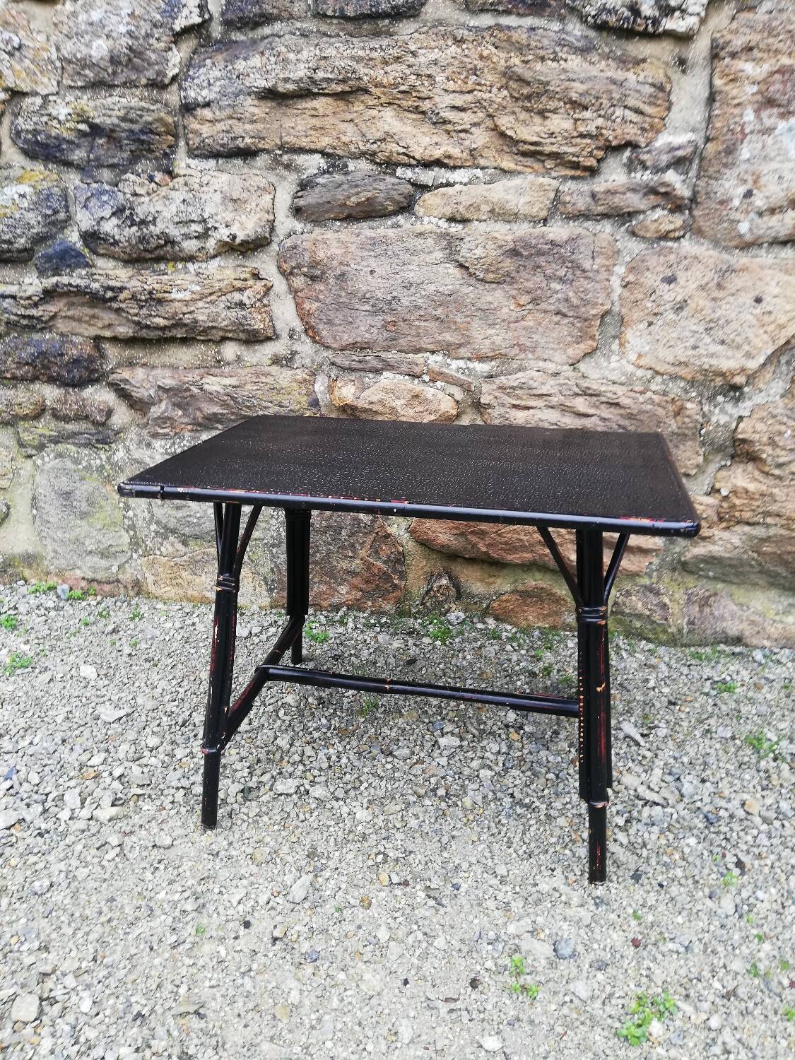 Children's rattan desk, coffee table