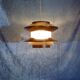 Chocolate coloured pendant by Carl Thore for Granhaga Metallindustri. 1970's