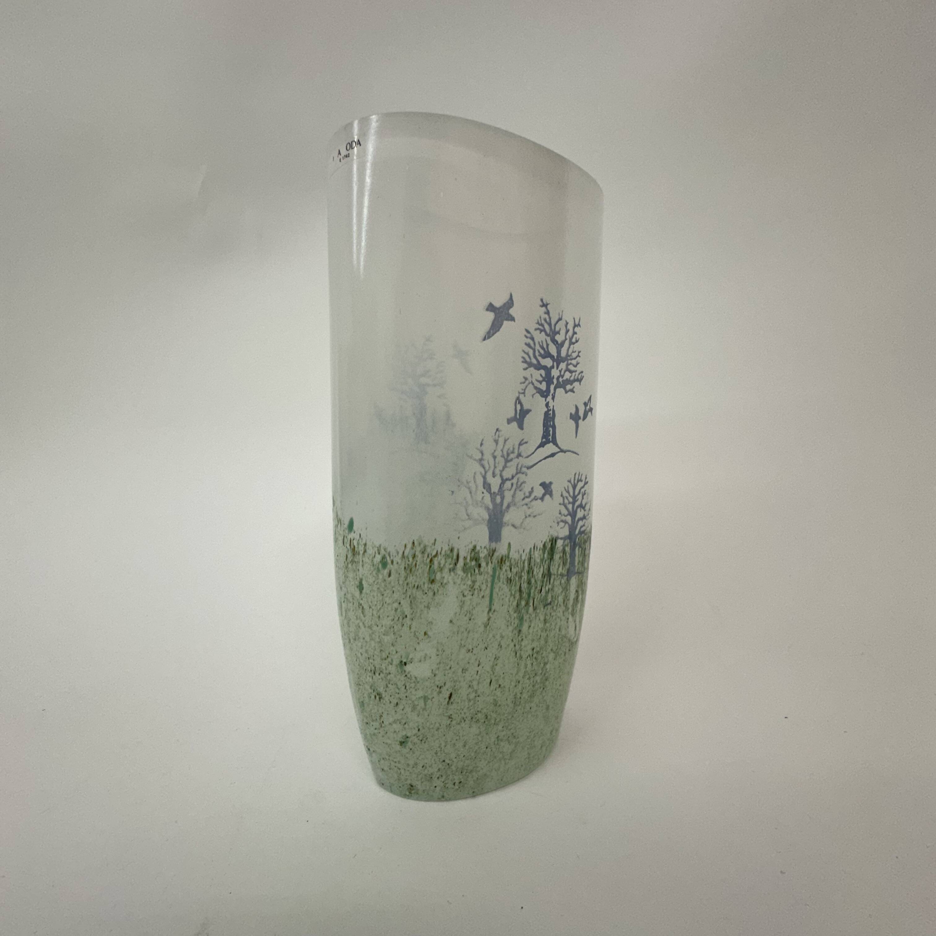Kjell Engman pour le vase Kosta Boda 'Oktober', années 1990