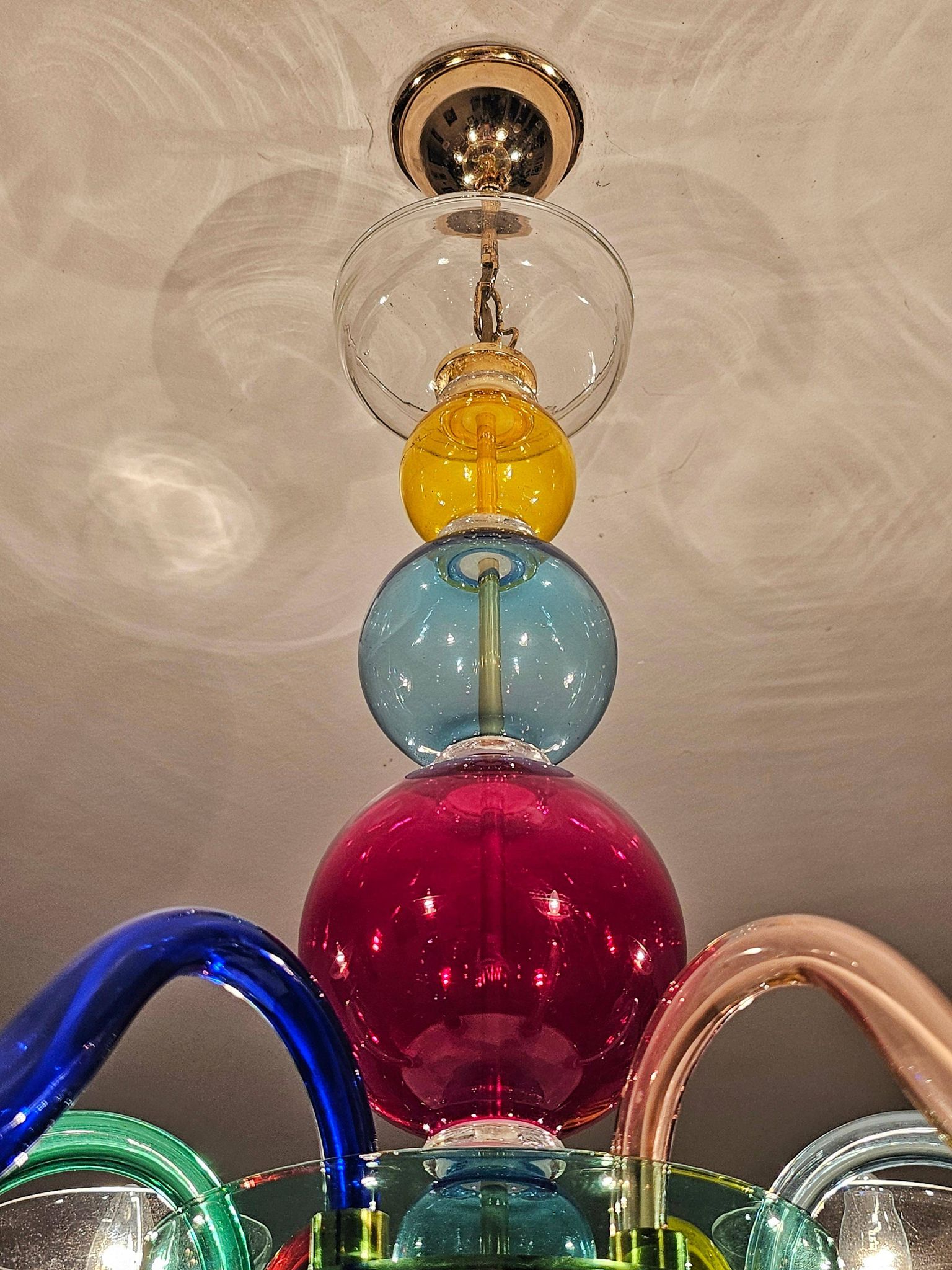 Murano glass chandelier after Gio Ponti, 1970s