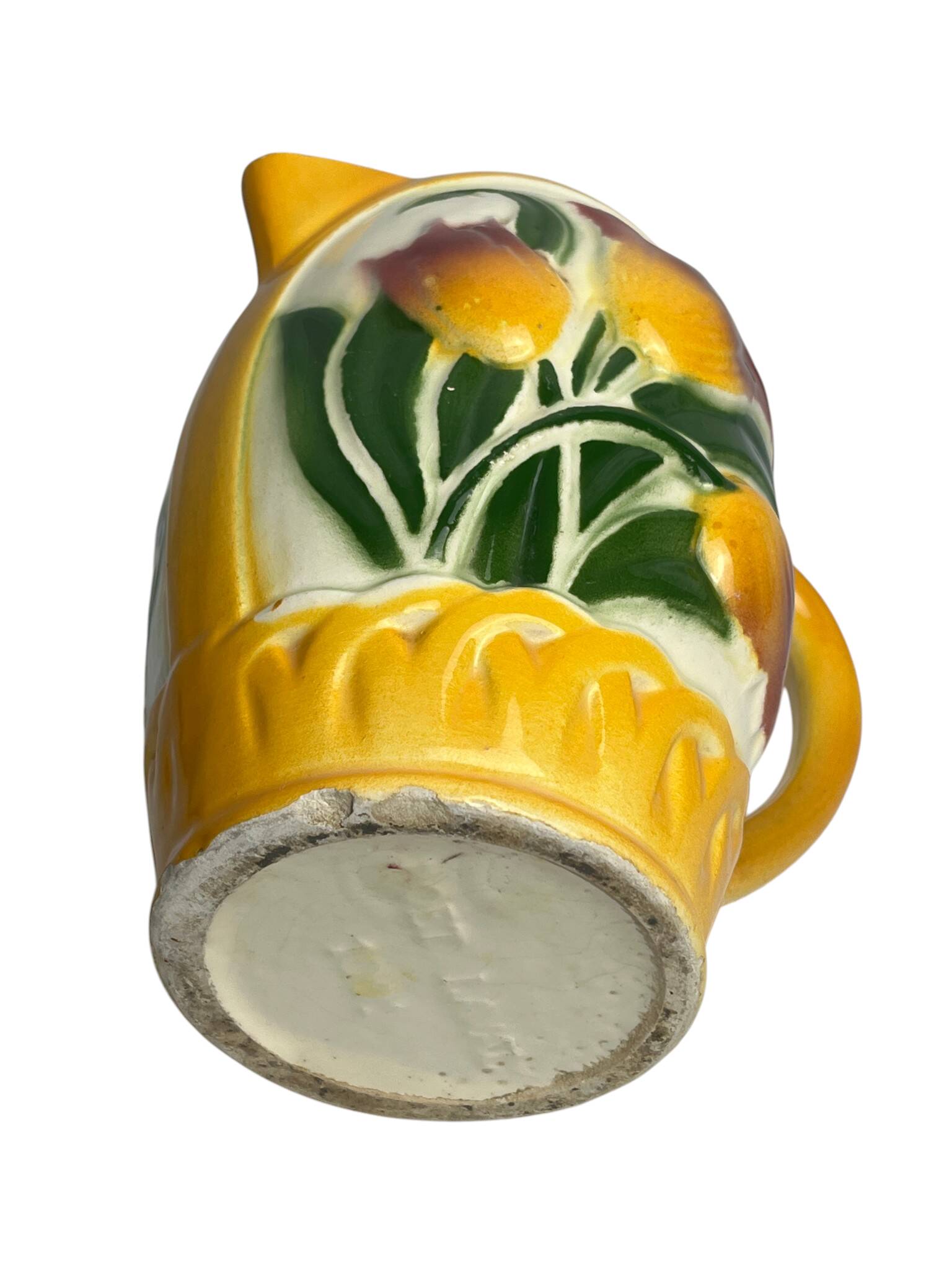 Poet Laval, jug barbotine tulips around 1940