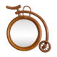 Vintage rattan mirror bike