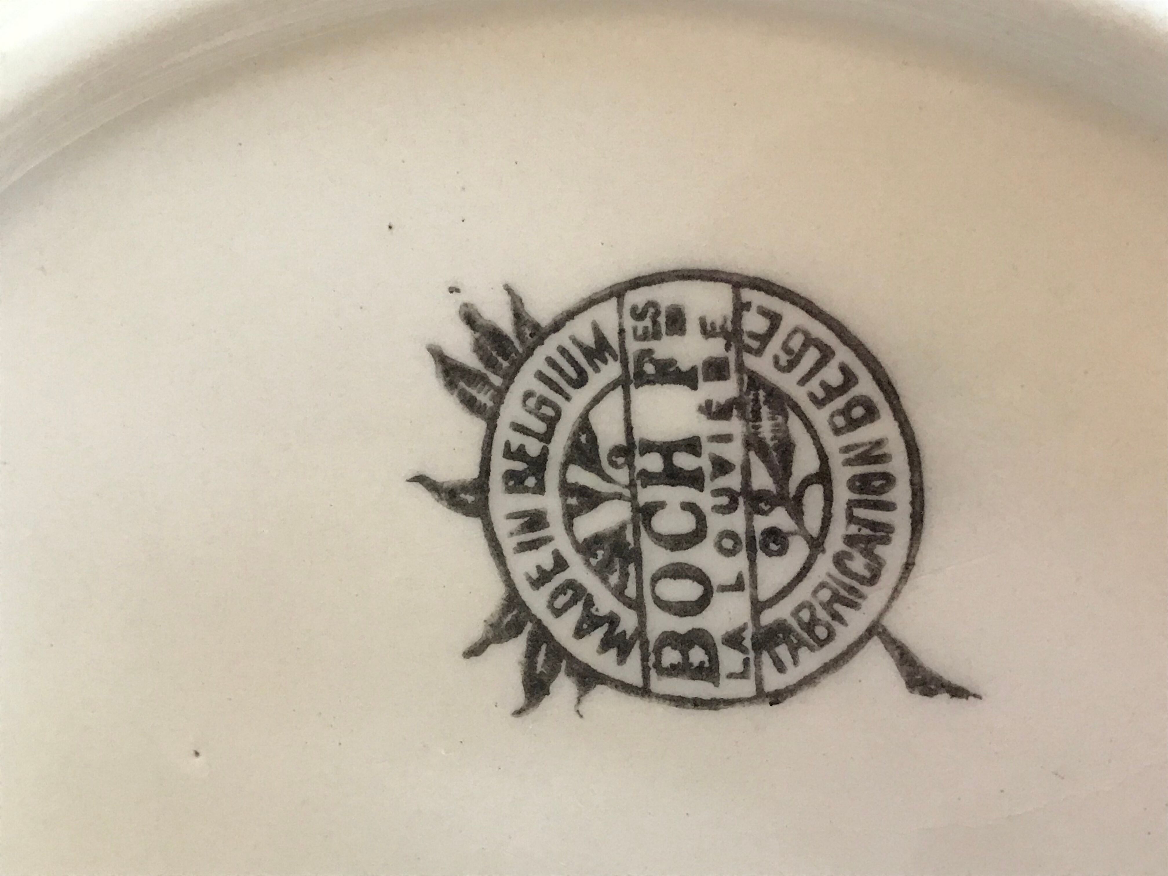 Old Boch La Louvière plates