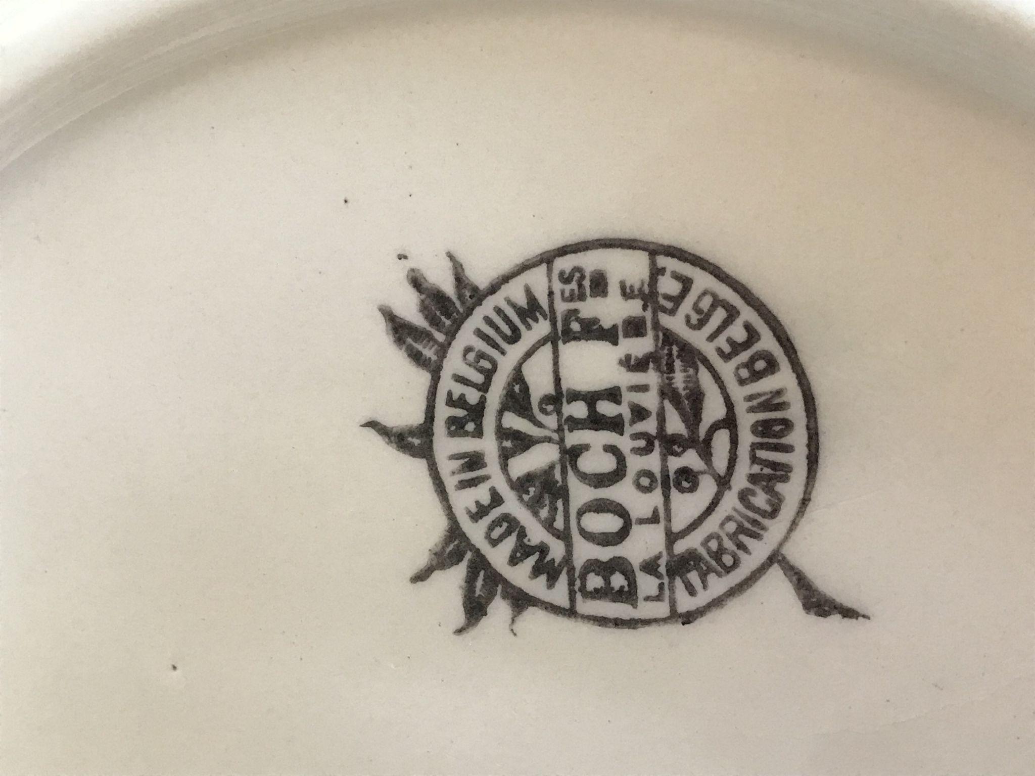 Old Boch La Louvière plates