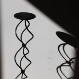 chandelier sur pieds en fer forgé