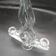 4 crystal lily candle holders from Vannes le Châtel.