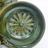1970's pottery ashtray set